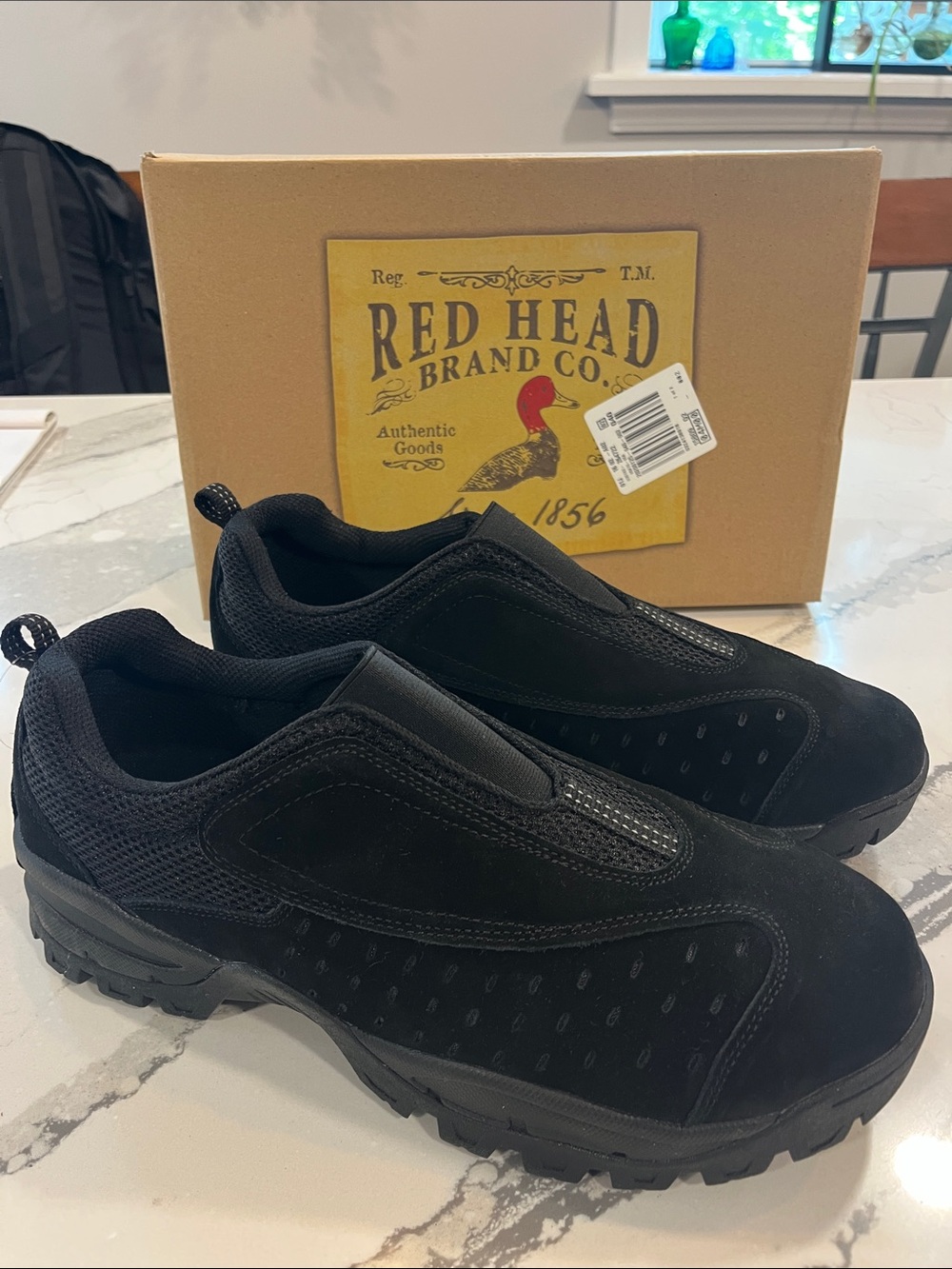 👞 RedHead Men's Black Slip-On Comfort Shoes